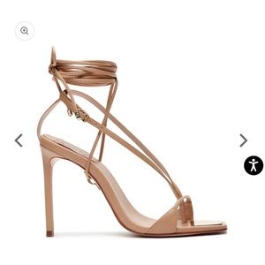 Schutz Leather Vikki Sandal - HONEY BEIGE